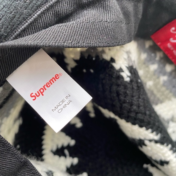 SUPREME SNOWFLAKE CROCHET CRUSHER BLACK - Picture 4 of 7